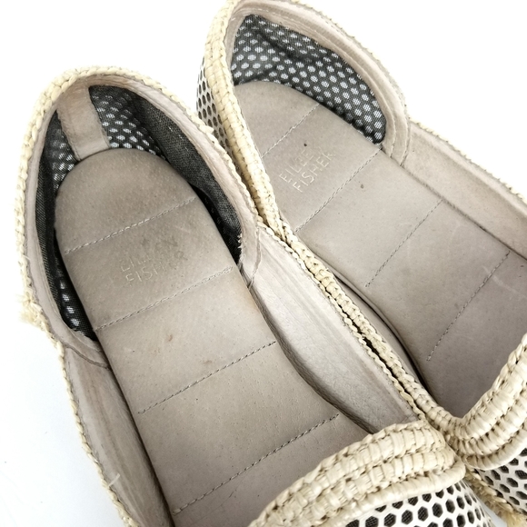 Eileen Fisher Etch Mirrored Perforated Jute Flat - Picture 4 of 8